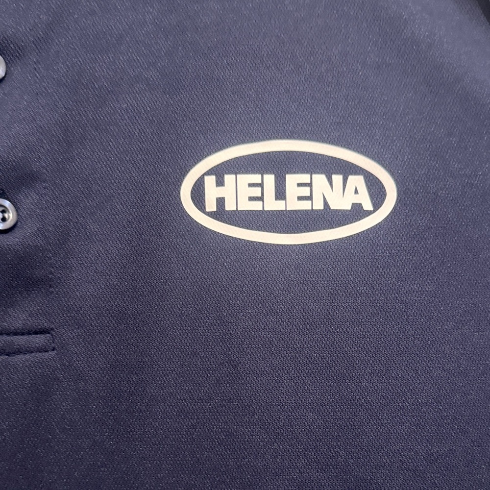 Helena Men's Navy Polo Golf Shirt - Size Large - Picture 3 of 4